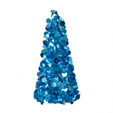Large Sequin Christmas Tree in Blue or Pink By Rice DK